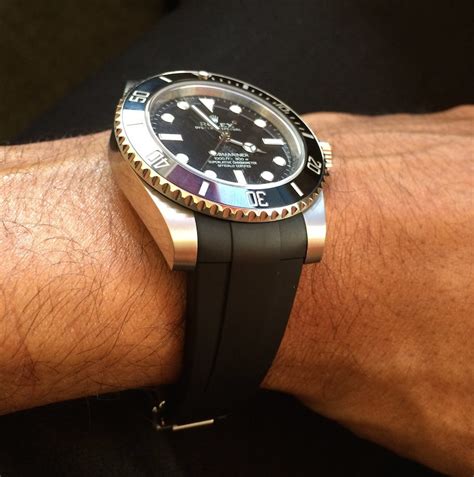 rubber b rolex strap
